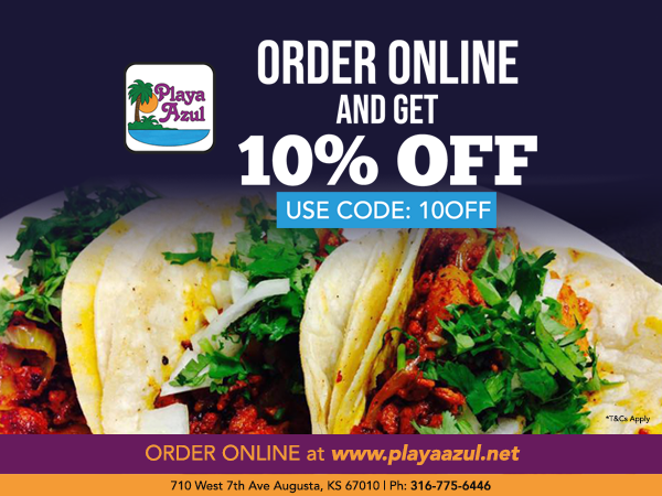 Playa Azul Mexican Restaurant | restaurant | 710 7th St, Augusta, KS 67010, USA | 3167756446 OR +1 316-775-6446