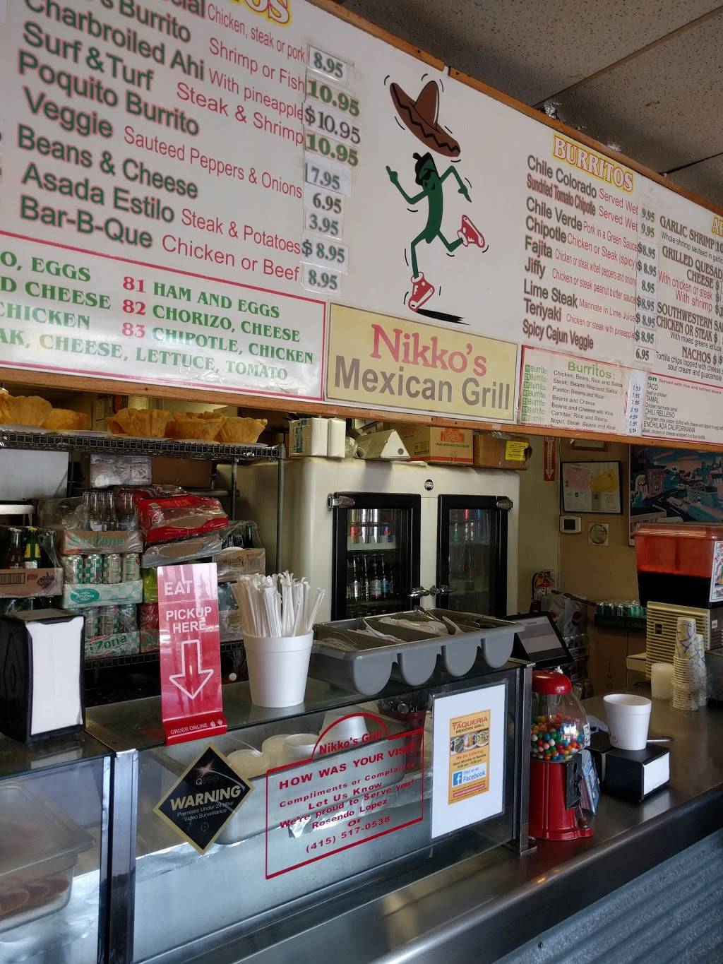 Nikkos Mexican Grill | restaurant | 408 El Camino Real, Redwood City, CA 94062, USA | 6505999383 OR +1 650-599-9383