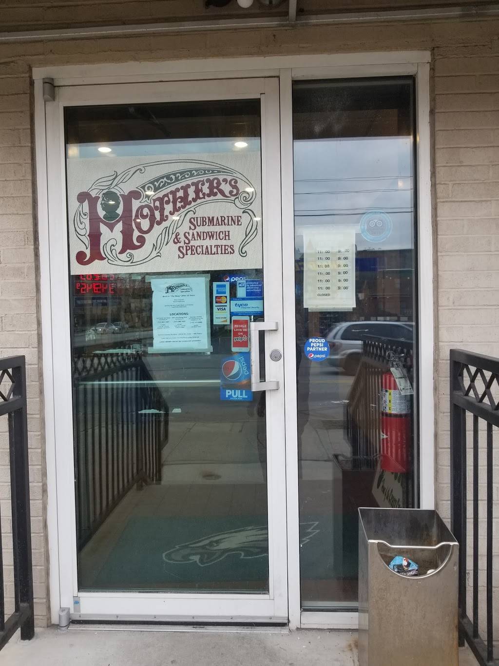 Mothers Subs | restaurant | 2101 N 2nd St, Harrisburg, PA 17110, USA | 7178577087 OR +1 717-857-7087