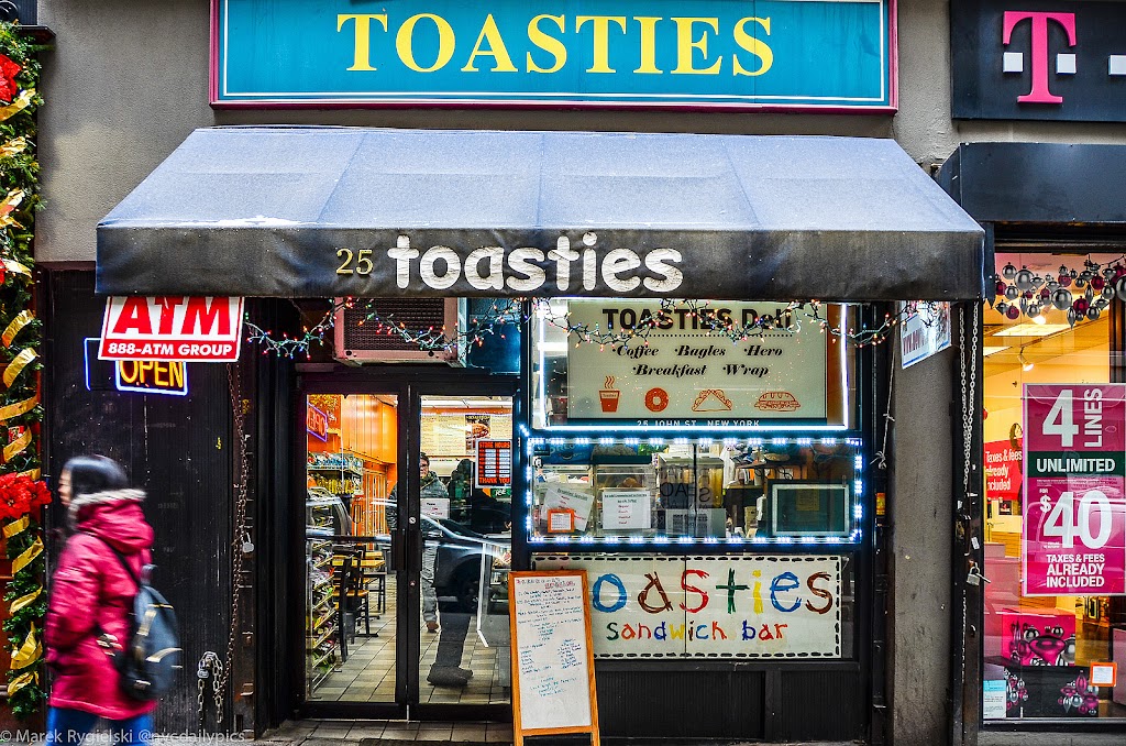 Toasties | restaurant | 25 John St, New York, NY 10038, USA | 2125131730 OR +1 212-513-1730
