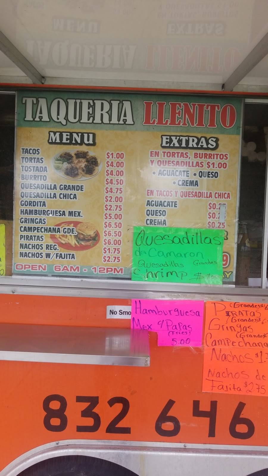 Taqueria Llenito | restaurant | 2055, 6660 Telephone Rd, Houston, TX 77061, USA | 8326460229 OR +1 832-646-0229