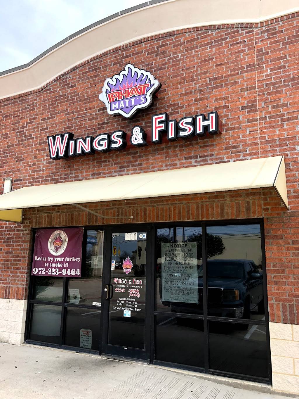 Phat Matts Hotwings & Fish | restaurant | 118 S Cockrell Hill Rd, DeSoto, TX 75115, USA | 9722749464 OR +1 972-274-9464