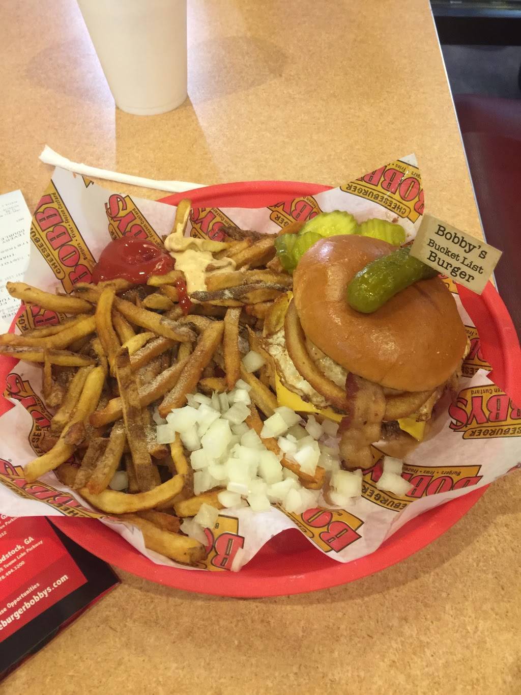 Cheeseburger Bobbys | restaurant | 5975 Roswell Rd a107, Sandy Springs, GA 30328, USA | 4046002484 OR +1 404-600-2484