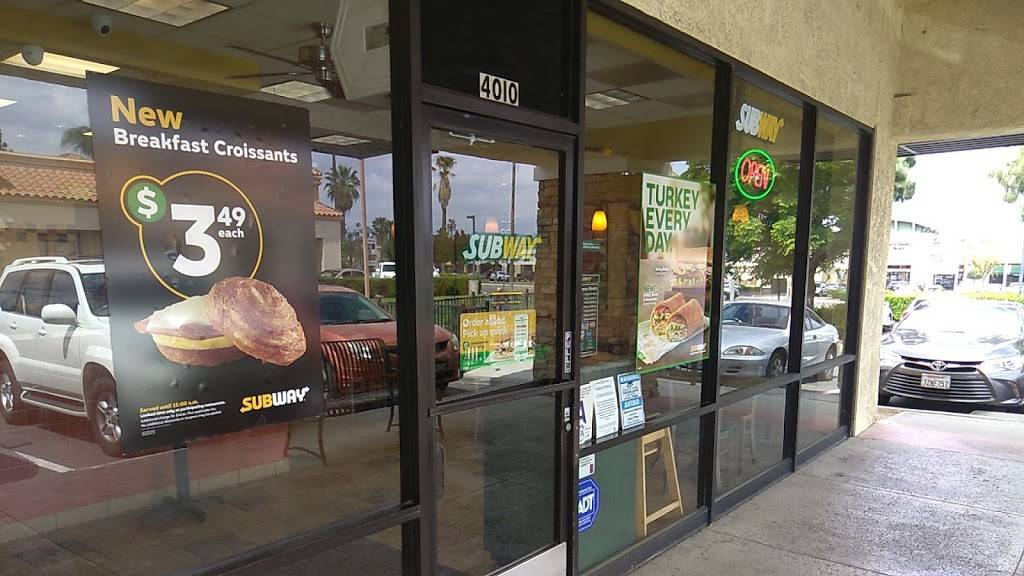 Subway Restaurants | restaurant | 4010 Chicago Ave, Riverside, CA 92507, USA | 9513691000 OR +1 951-369-1000
