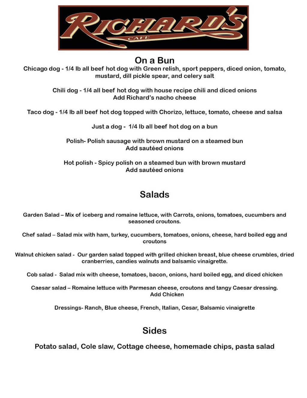 Richards Cafe | restaurant | 311 Main St, Peoria, IL 61602, USA | 3098391394 OR +1 309-839-1394