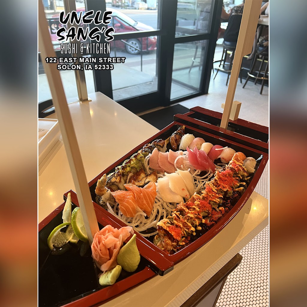 Uncle Sang Sushi & Kitchen | restaurant | 122 E Main St, Solon, IA 52333, USA | 3196242099 OR +1 319-624-2099