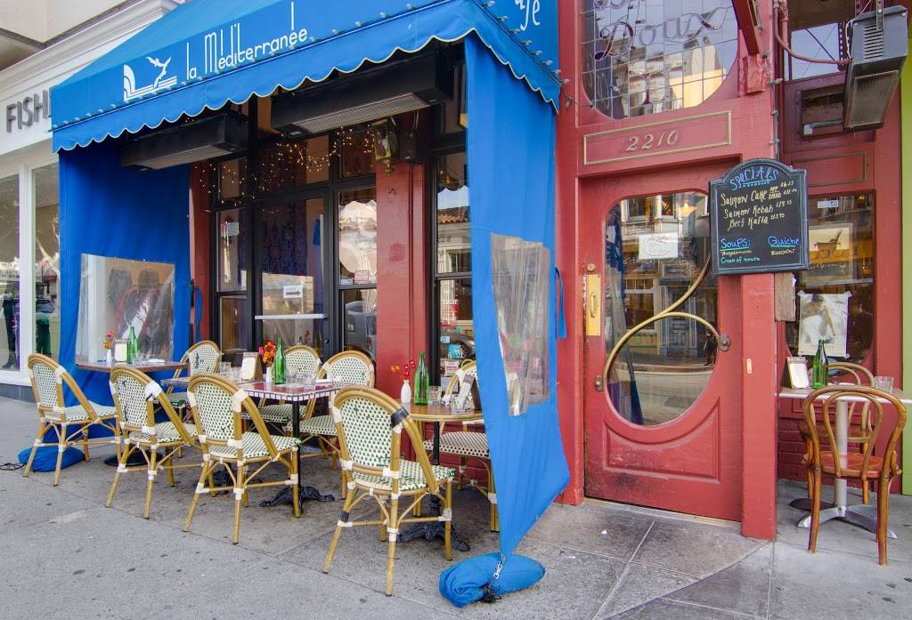 La Mediterranee | restaurant | 2210 Fillmore St, San Francisco, CA 94115, USA | 4159212956 OR +1 415-921-2956