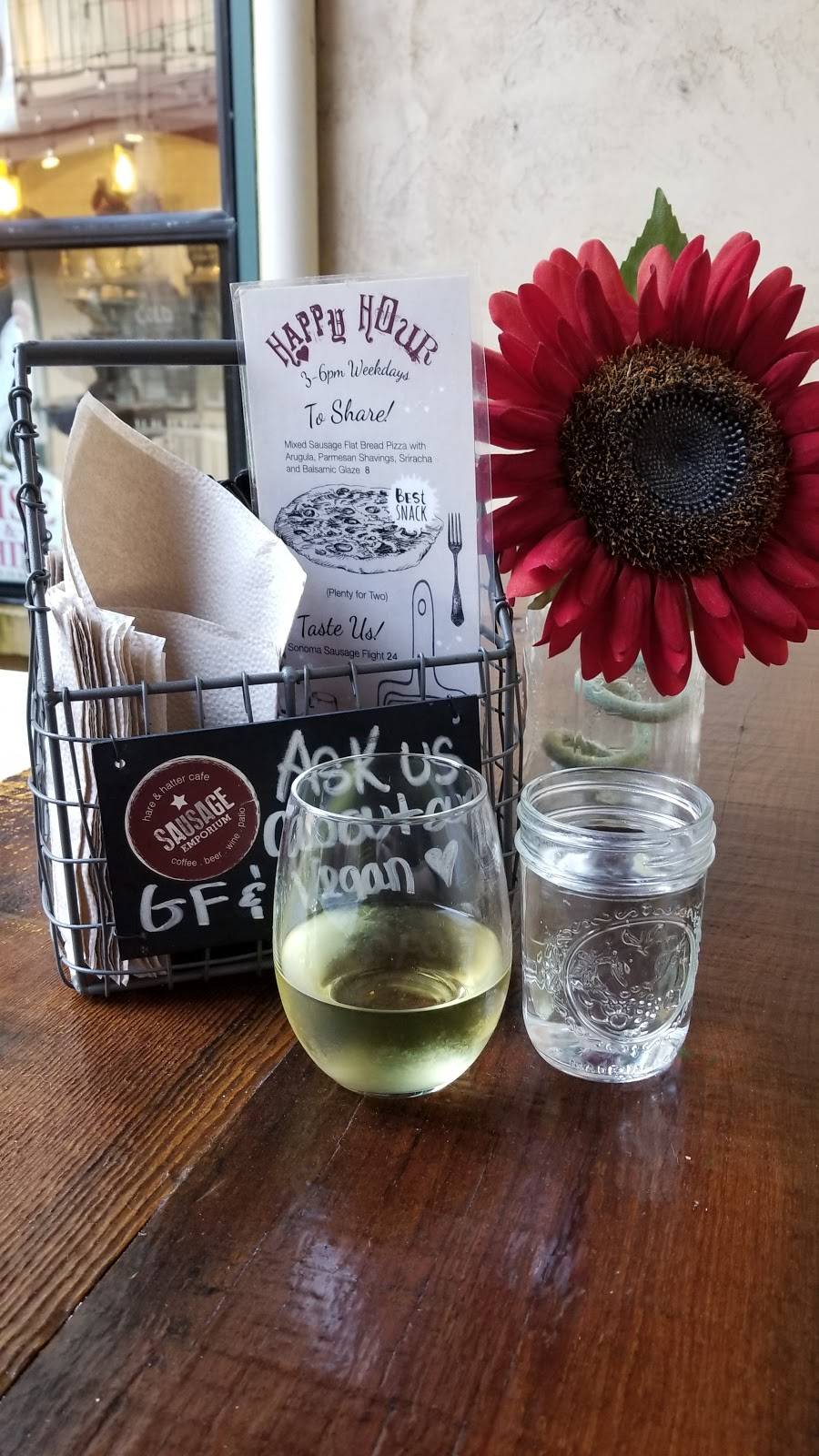 Hare & Hatter Sausage Emporium | restaurant | El Paseo Courtshops, 414 1st St E, Sonoma, CA 95476, USA | 7079348637 OR +1 707-934-8637