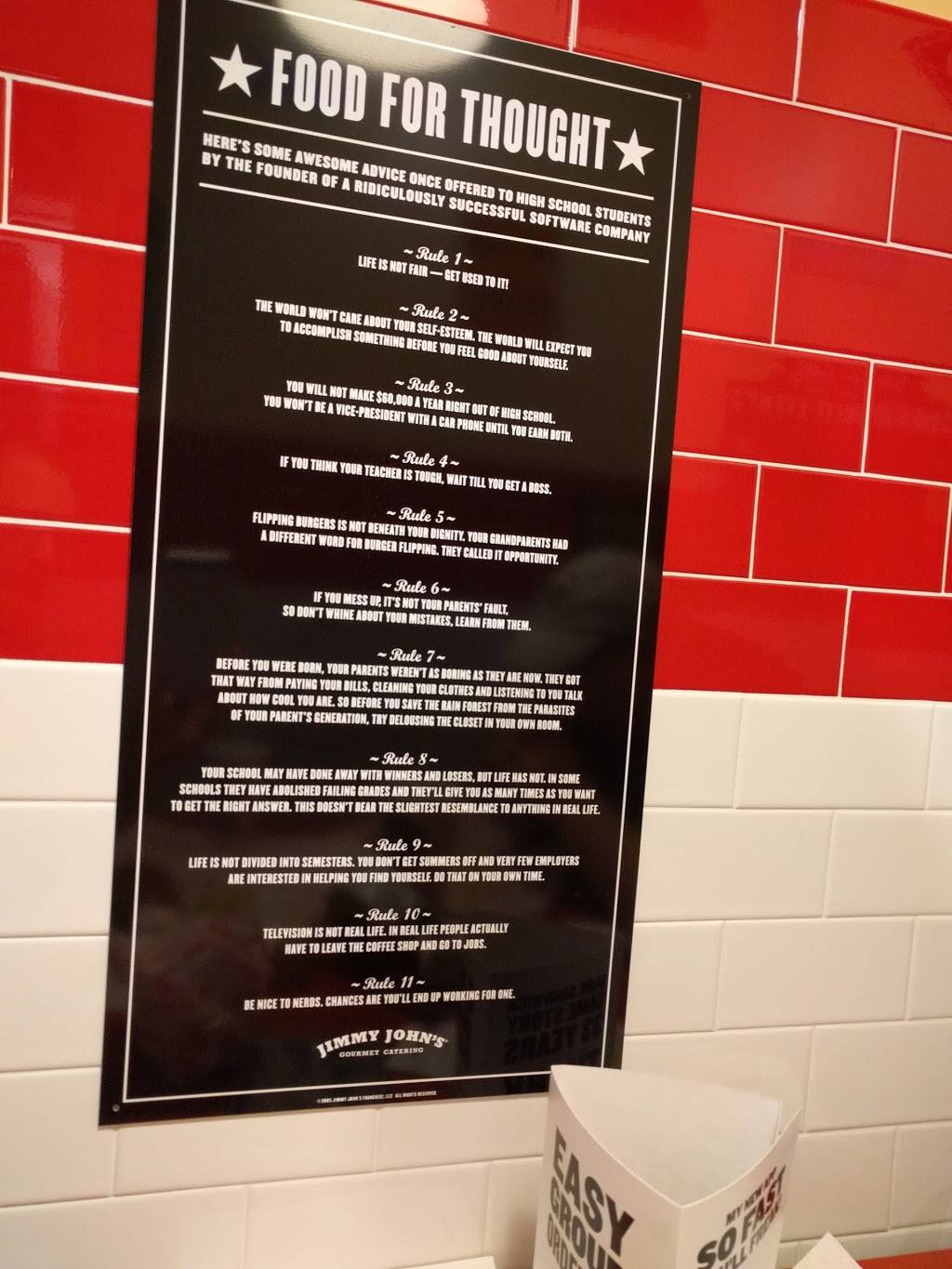 Jimmy Johns | meal delivery | 1110 Concord Ave Ste. 20, Concord, CA 94520, USA | 9252703482 OR +1 925-270-3482