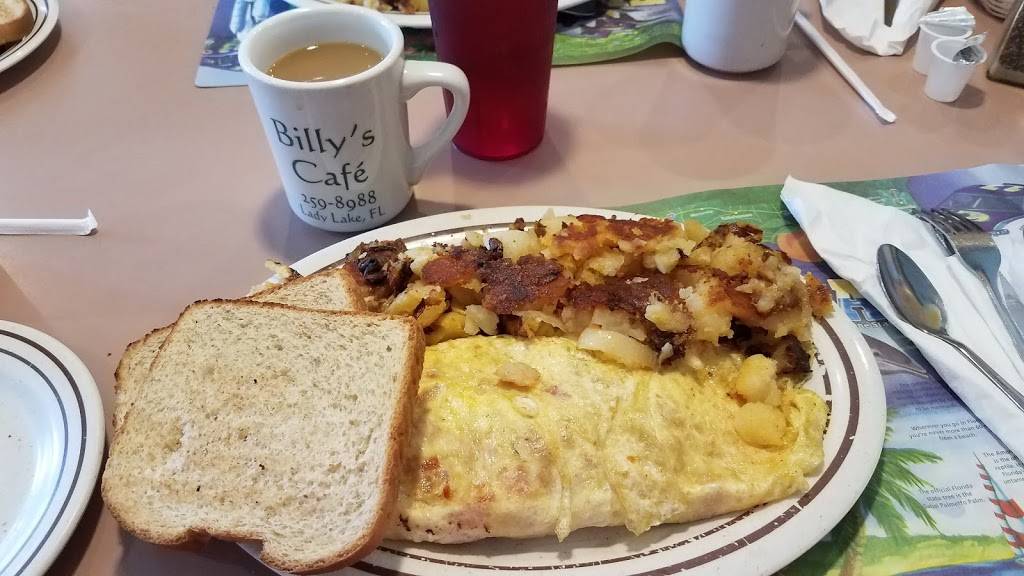 Billys Cafe | cafe | 13752 N, US-441, Lady Lake, FL 32159, USA | 3522598988 OR +1 352-259-8988