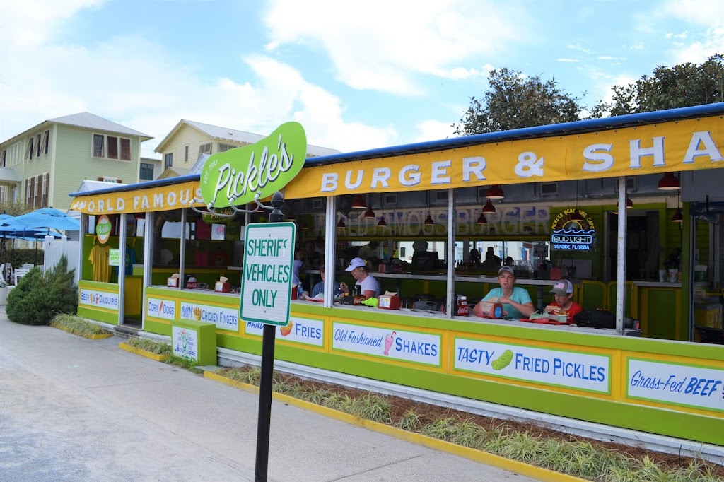 Pickles Burger and Shake | restaurant | 2236 E County Hwy 30A #34, Santa Rosa Beach, FL 32459, USA | 8502315686 OR +1 850-231-5686