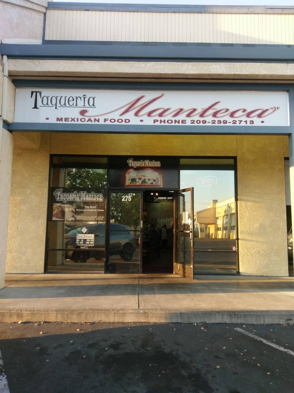 Taqueria Manteca | restaurant | 275 W Louise Ave, Manteca, CA 95336, USA | 2092392713 OR +1 209-239-2713