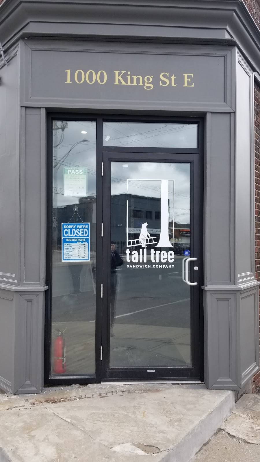 Tall Tree Sandwich Co. | restaurant | 1000 King St E, Hamilton, ON L8M 1C8, Canada | 2892469233 OR +1 289-246-9233