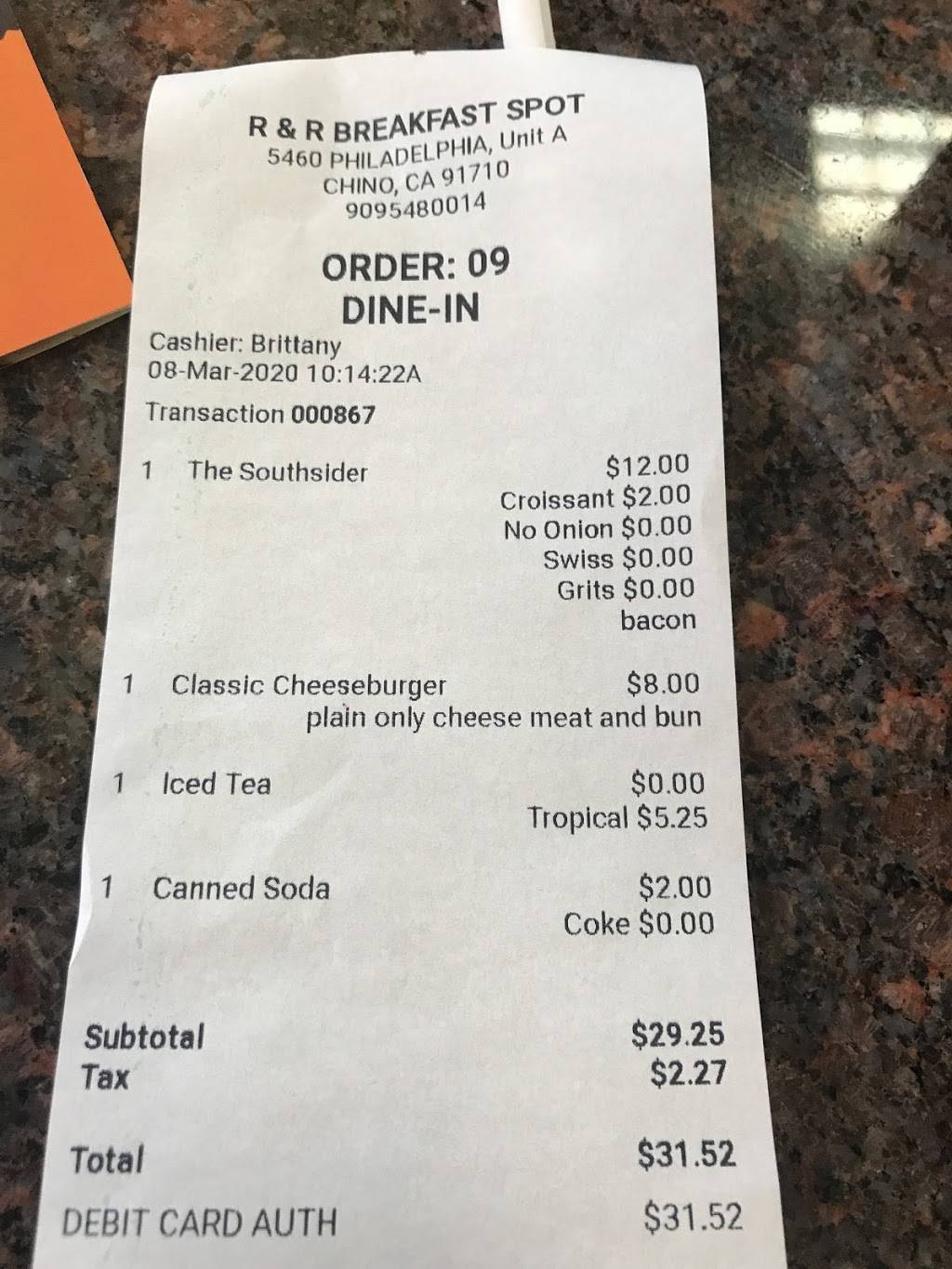 R & R Breakfast Spot | restaurant | 5460 Philadelphia St, Chino, CA 91710, USA | 9095480014 OR +1 909-548-0014