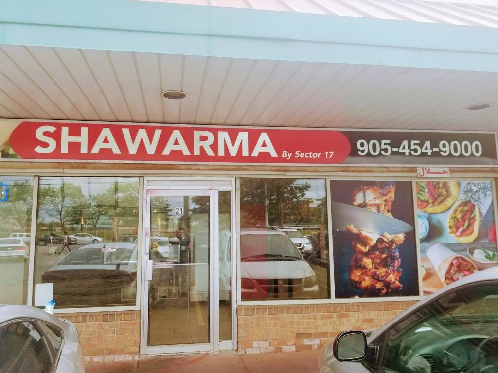 Shawarma By Sector 17 | restaurant | 545 Steeles Ave W, Brampton, ON L6Y 4E7, Canada | 9054549000 OR +1 905-454-9000