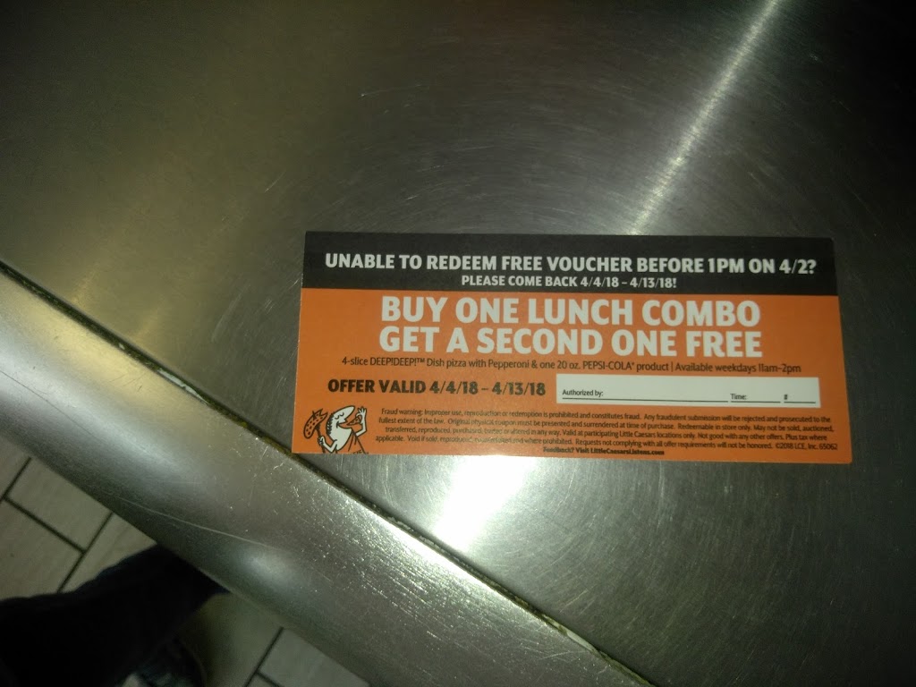 Little Caesars Pizza | meal delivery | 4460 Clay St, Vicksburg, MS 39183, USA | 6016618660 OR +1 601-661-8660