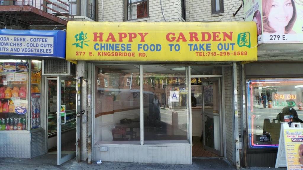 Happy Garden | restaurant | 277 E Kingsbridge Rd, Bronx, NY 10458, USA | 7182955588 OR +1 718-295-5588