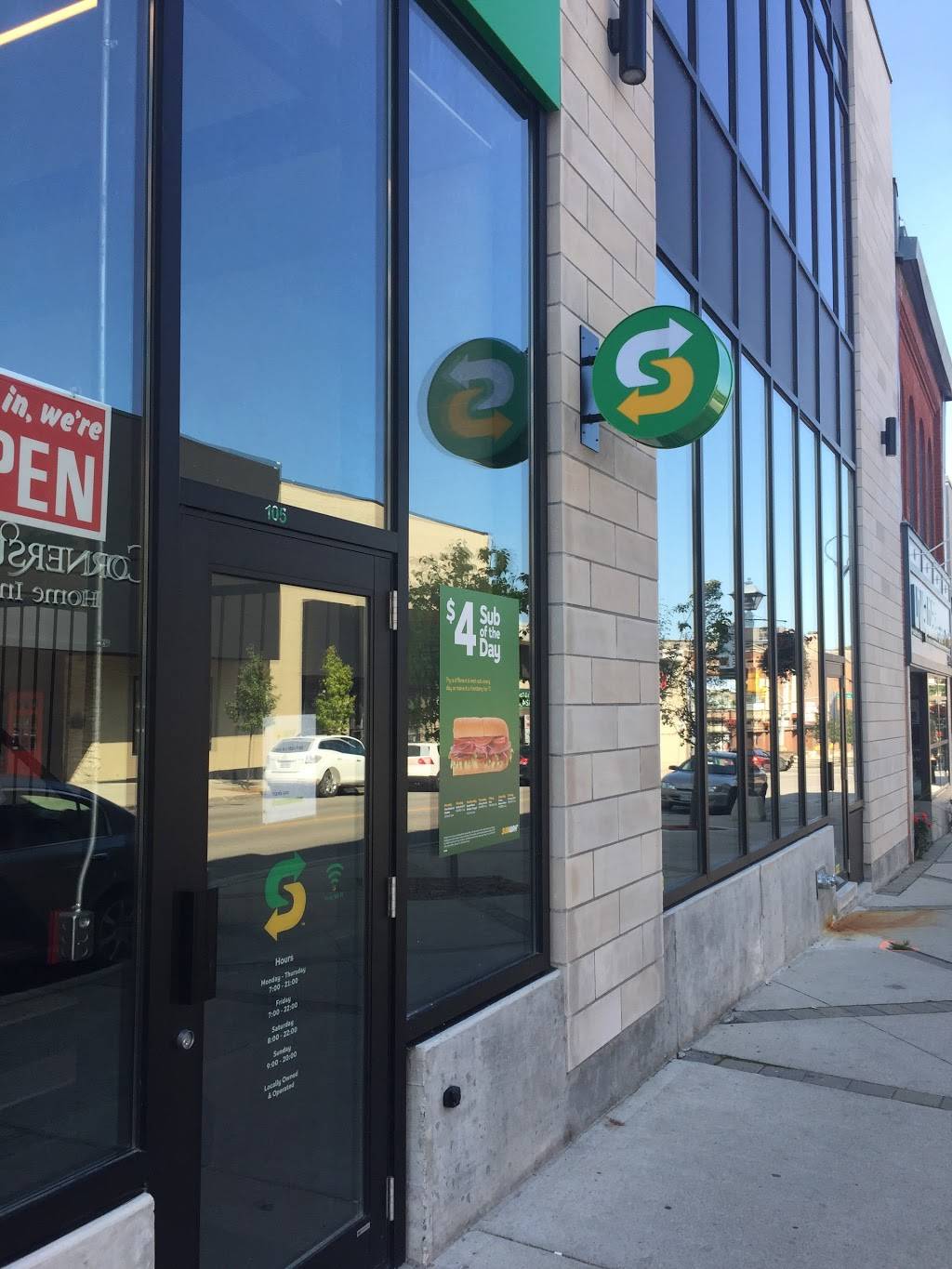 Subway | restaurant | 89 Main St Unit 105, Cambridge, ON N1R 1W1, Canada | 5192675330 OR +1 519-267-5330