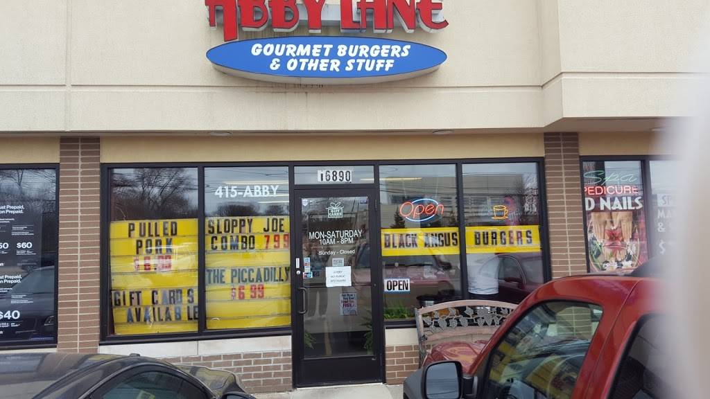 Abby Lane Gourmet Burgers and Other Stuff | restaurant | 16890 15 Mile Rd, Fraser, MI 48026, USA | 5864152229 OR +1 586-415-2229