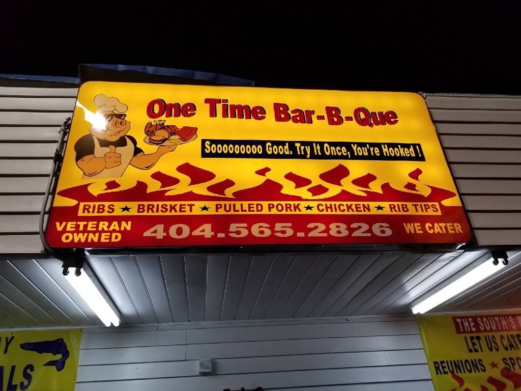 One Time Bar B Que | restaurant | 816 Cascade Ave SW, Atlanta, GA 30310, USA | 4045652786 OR +1 404-565-2786