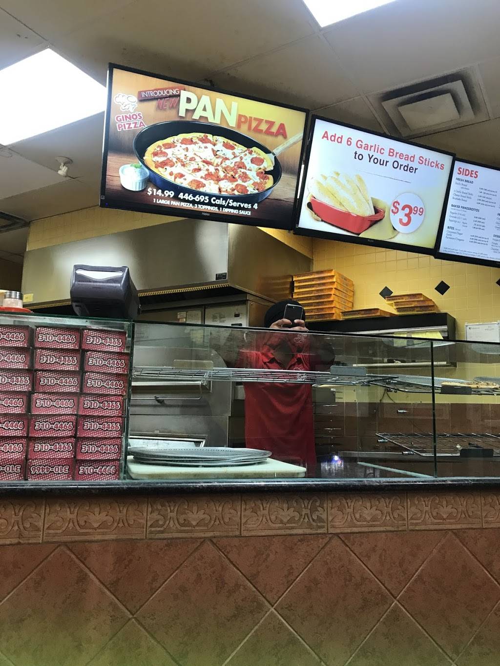 Ginos Pizza | restaurant | 5451 Hwy 7 #112, Woodbridge, ON L4L 0B2, Canada | 8663104466 OR +1 866-310-4466