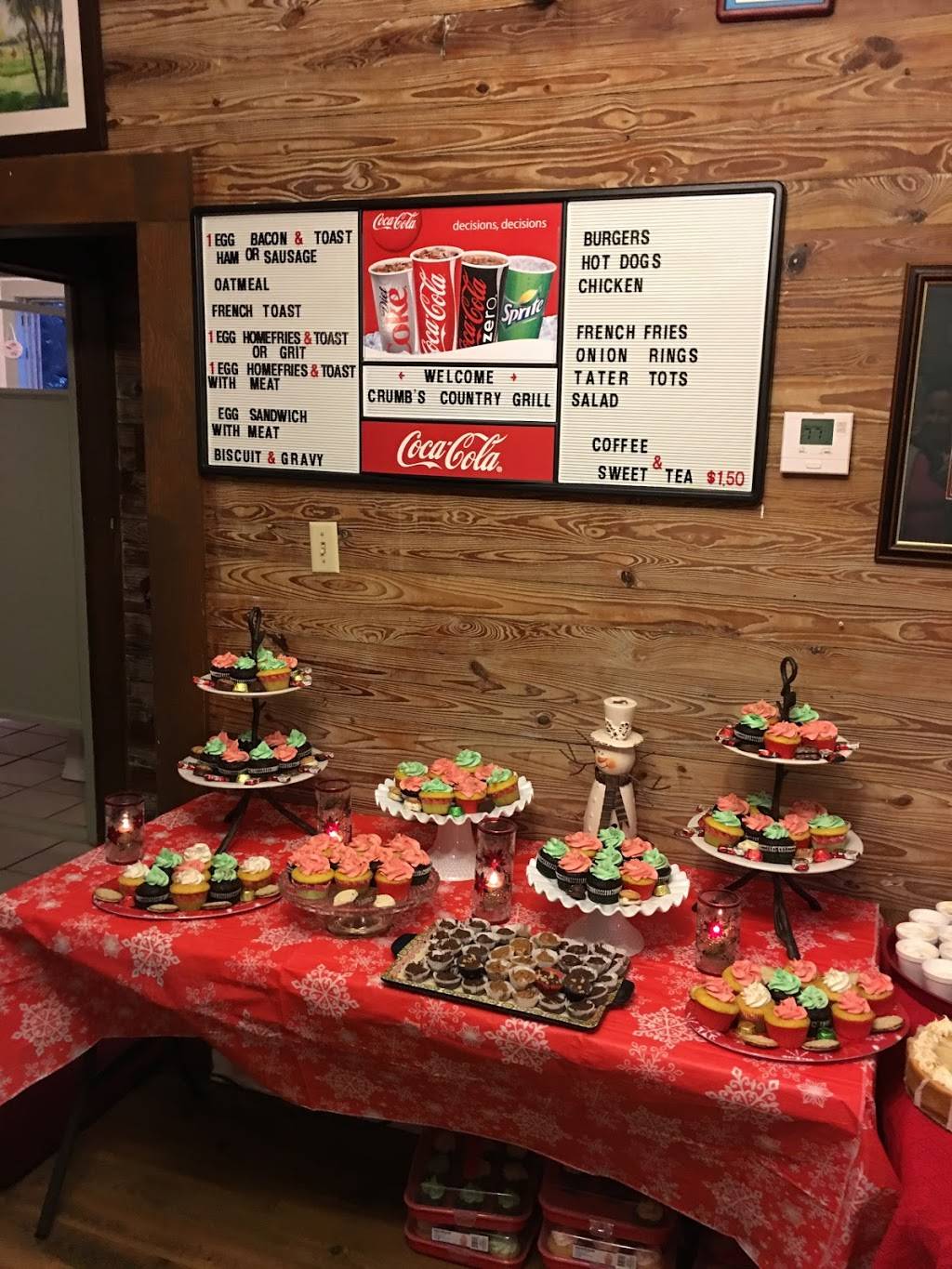 Crumbs Country Grill | restaurant | 1682 Indian Hills Dr, Moore Haven, FL 33471, USA | 2566166284 OR +1 256-616-6284