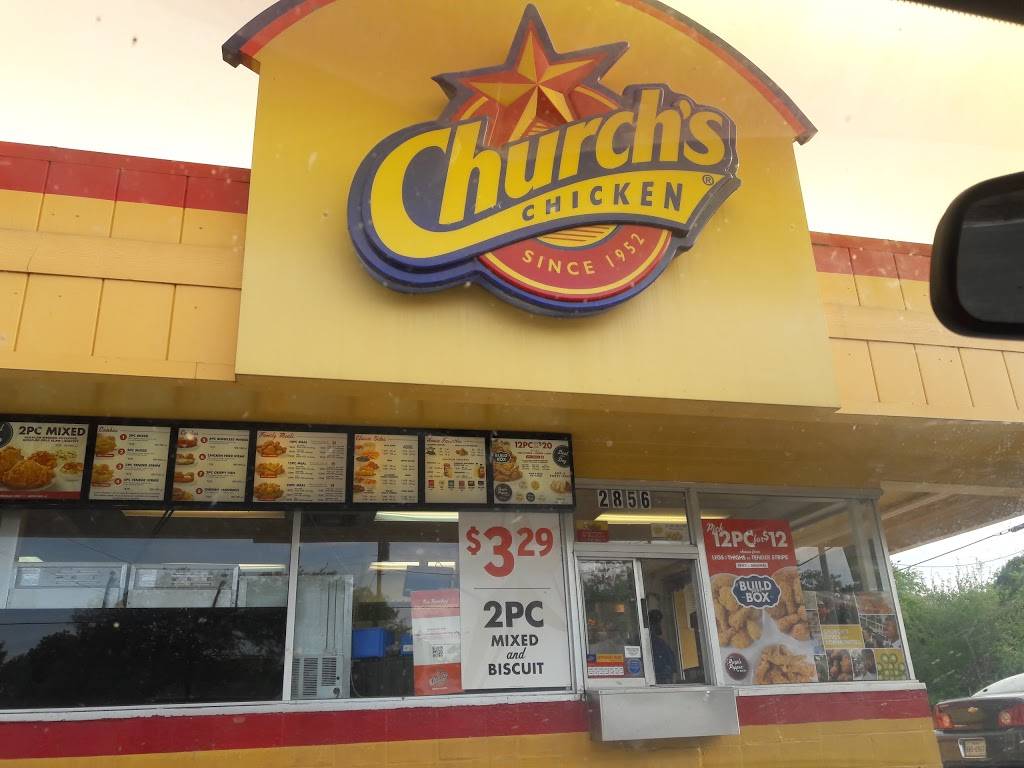 Churchs Chicken | restaurant | 2856 Culebra Rd, San Antonio, TX 78228, USA | 2104350645 OR +1 210-435-0645