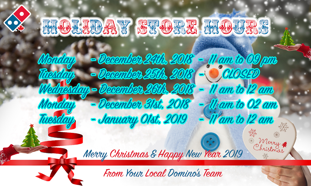 Dominos Pizza | meal delivery | 257 Dundas St E, Trenton, ON K8V 1M1, Canada | 6133945888 OR +1 613-394-5888