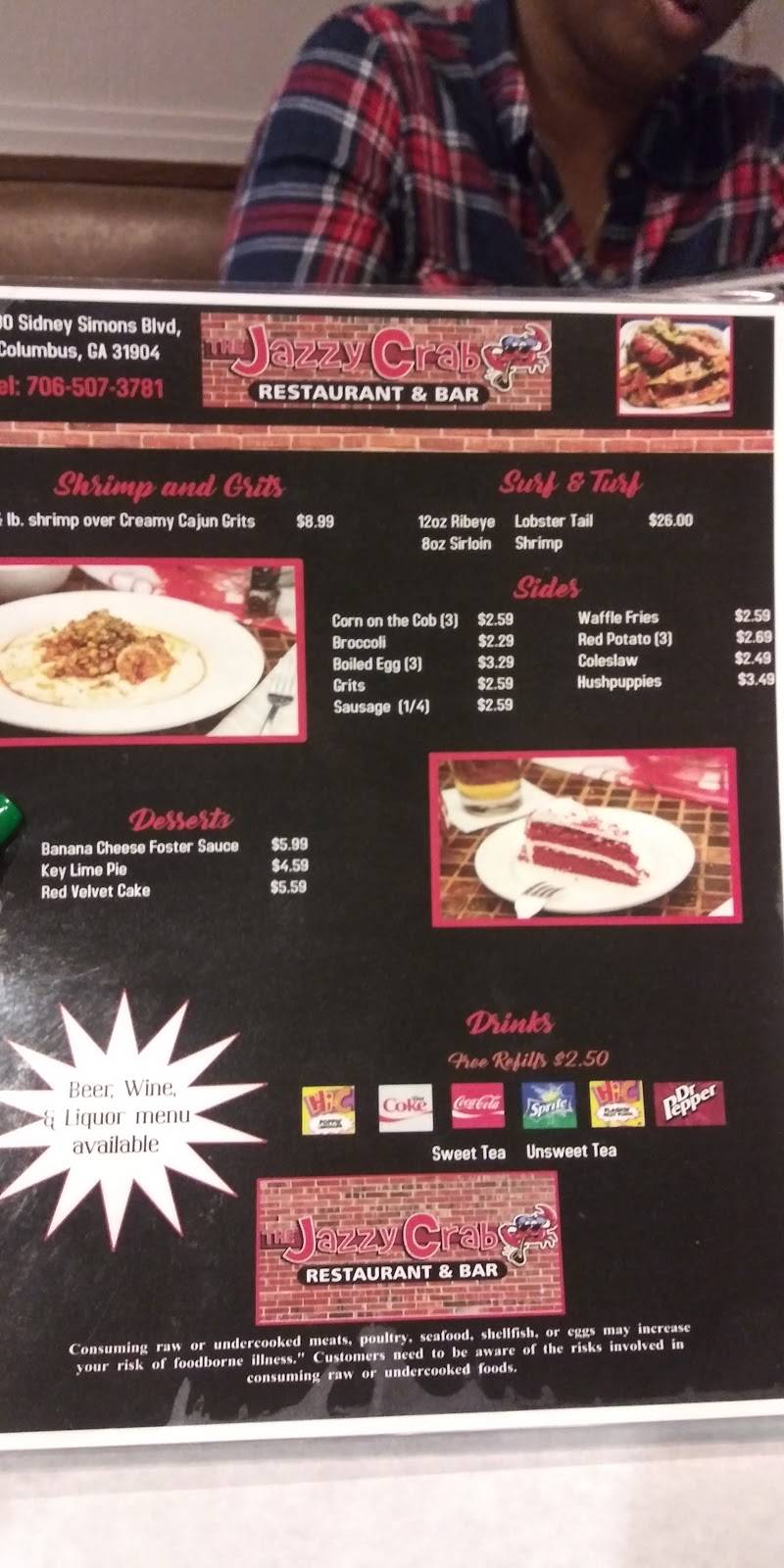 The Jazzy Crab Restaurant and Bar | restaurant | 5300 Sidney Simons Blvd, Columbus, GA 31904, USA | 7065073781 OR +1 706-507-3781