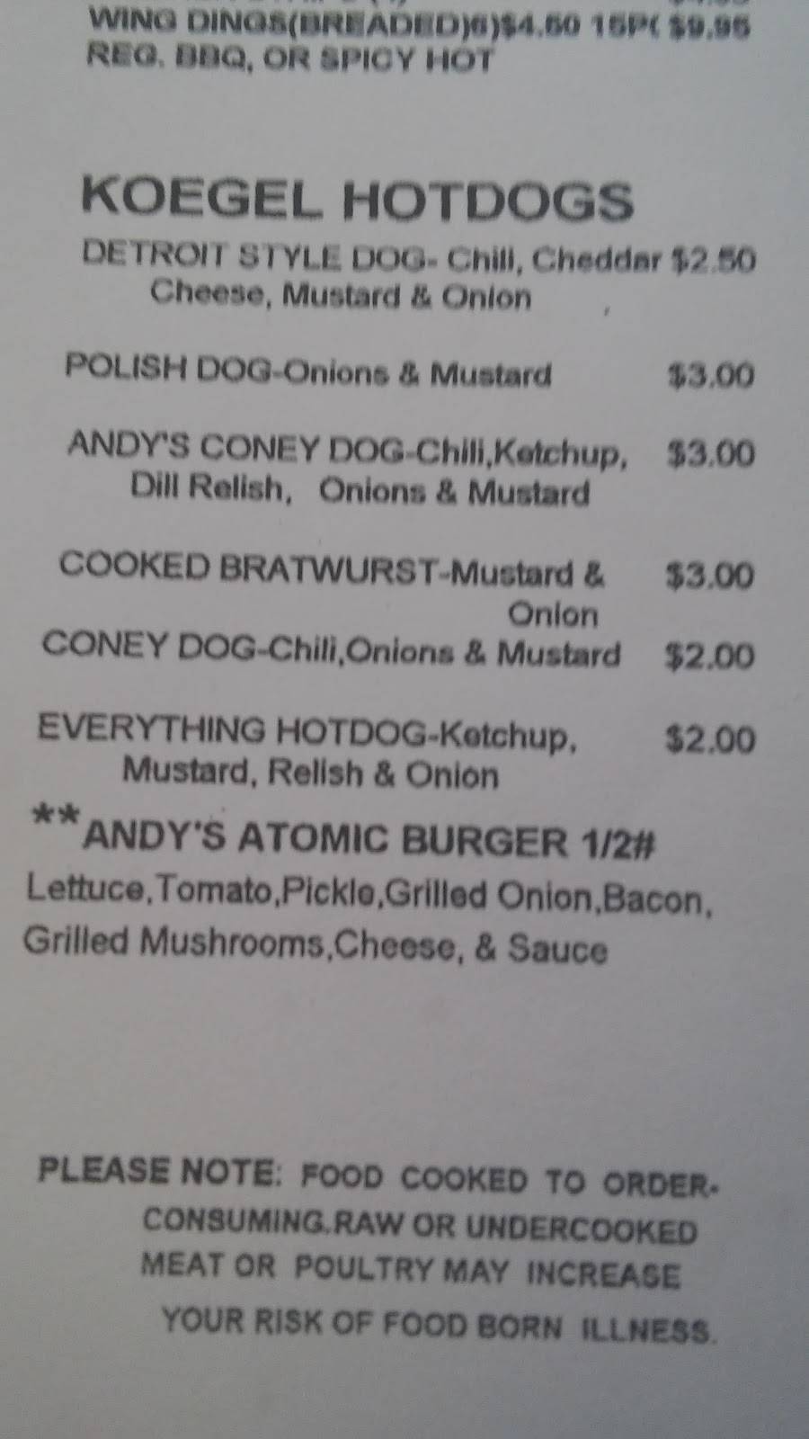 Andys Pizzeria | restaurant | 303 W Higgins Lake Dr, Roscommon, MI 48653, USA | 9898215553 OR +1 989-821-5553