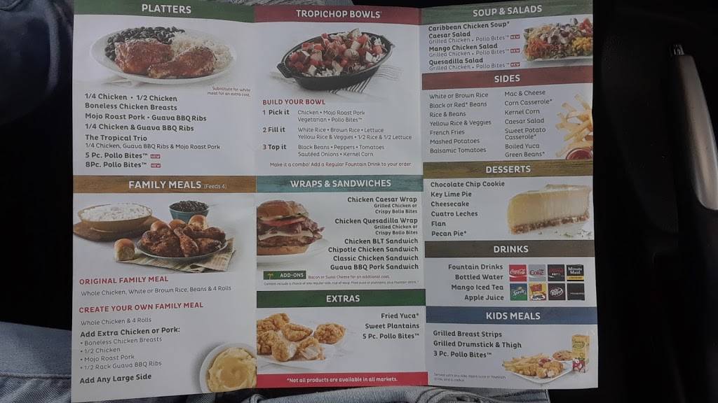 Pollo Tropical | restaurant | 7104 Fairway Dr, Palm Beach Gardens, FL 33418, USA | 5612770111 OR +1 561-277-0111