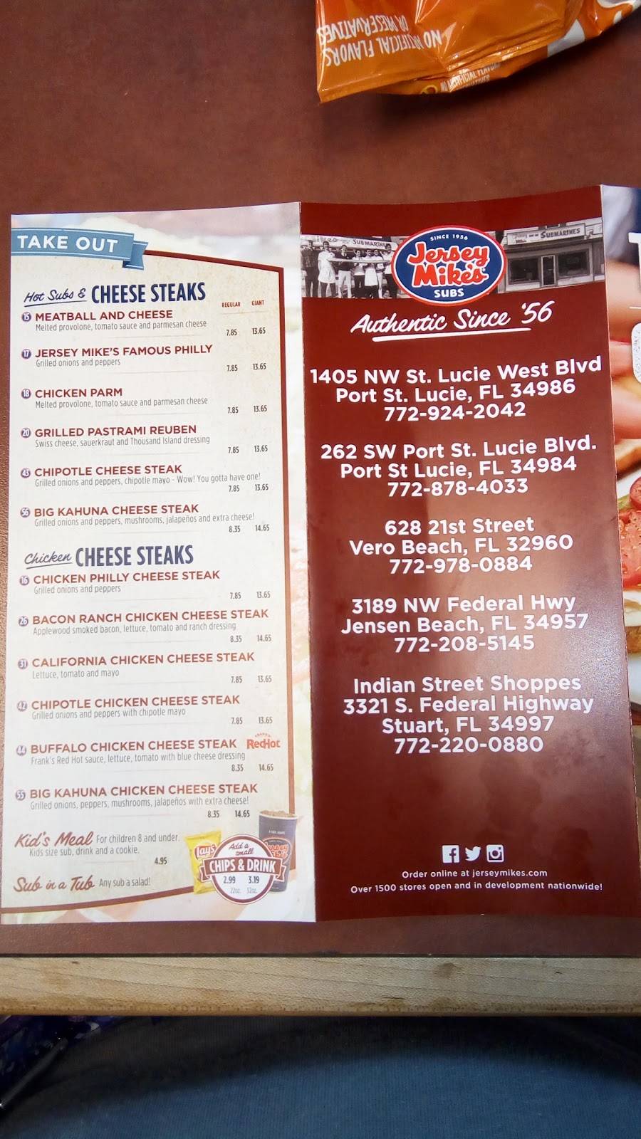 Jersey Mikes Subs | restaurant | 1405 Nw St Lucie W Blvd, Port St. Lucie, FL 34986, USA | 7729242042 OR +1 772-924-2042