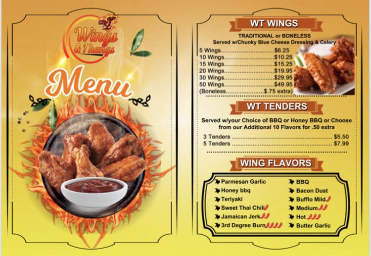 Wings -N- Thangs | restaurant | 711 NY-17M, Monroe, NY 10950, USA | 8452383502 OR +1 845-238-3502
