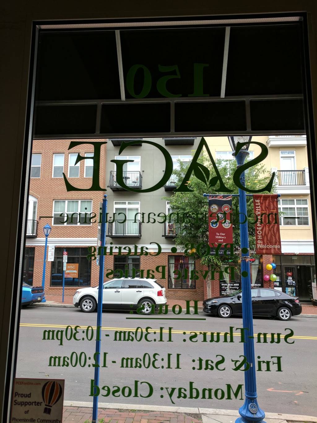 Sage Mediterranean Cuisine | restaurant | 150 Bridge St, Phoenixville, PA 19460, USA | 4849274168 OR +1 484-927-4168