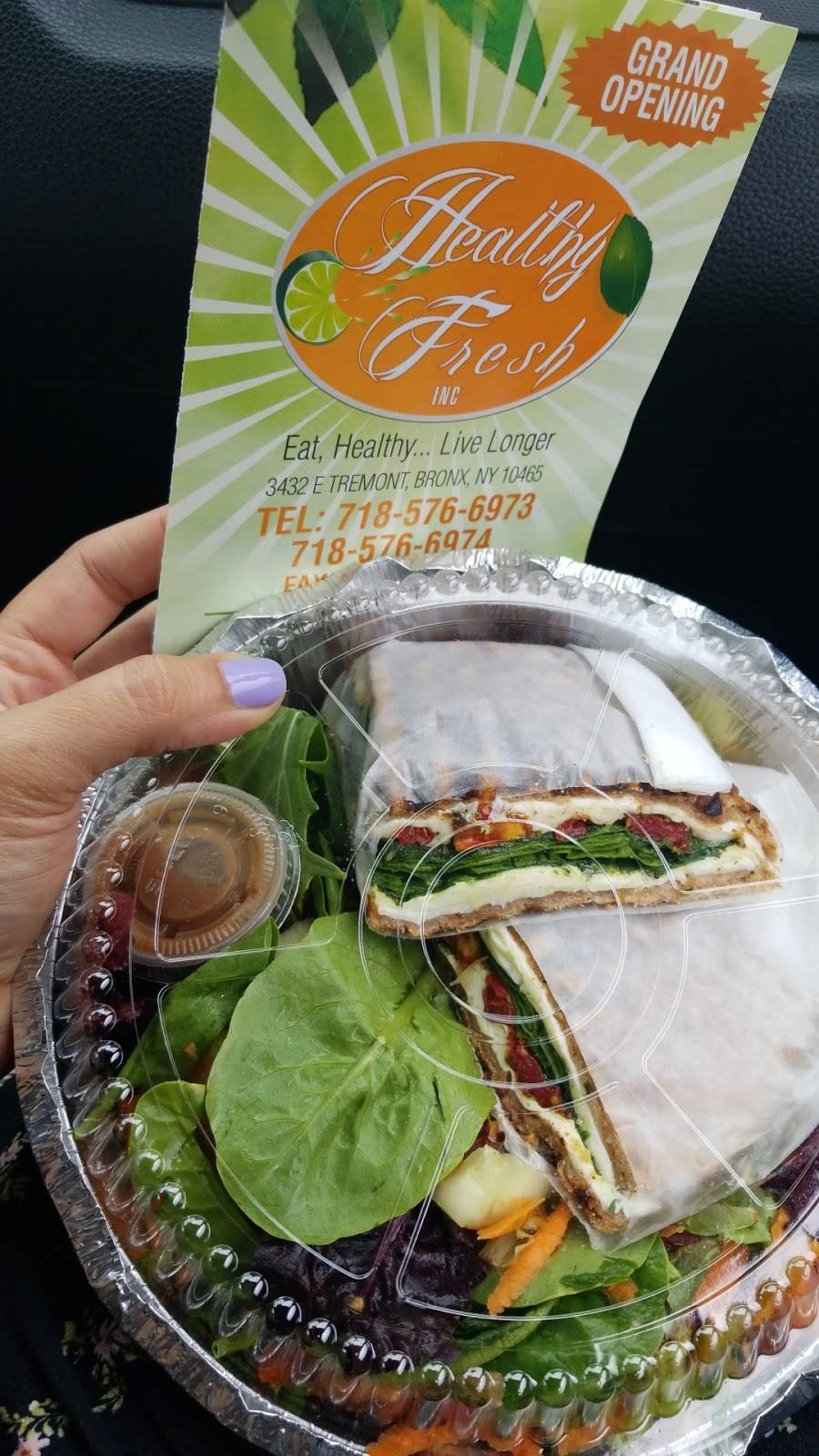 Healthy Fresh INC | restaurant | 3438 E Tremont Ave, Bronx, NY 10465, USA | 7185766973 OR +1 718-576-6973