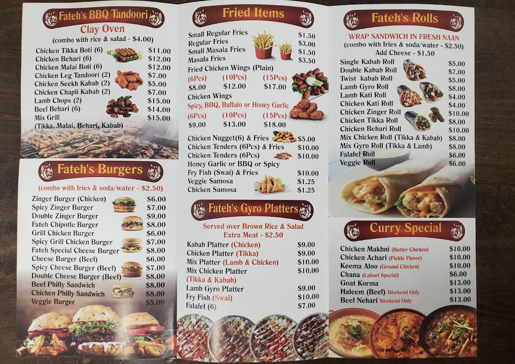 Fatehs BBQ | restaurant | Meadowbrook Square, East Meadow, NY 11554, USA | 5162832441 OR +1 516-283-2441