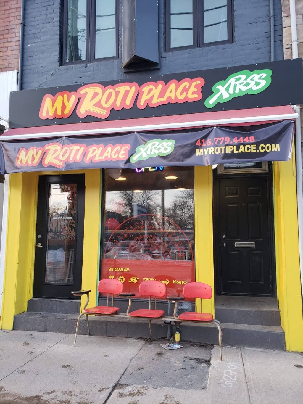 My Roti Place | restaurant | 948 Queen St E, Toronto, ON M4M 1J7, Canada | 4167784448 OR +1 416-778-4448