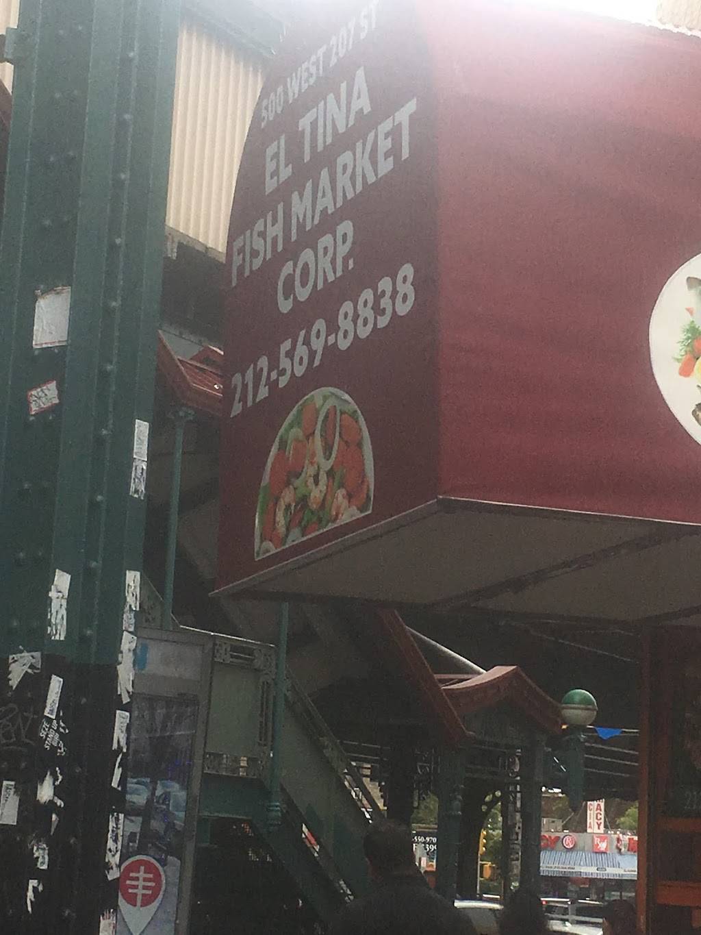Tina Fish Market | restaurant | 500 W 207th St, New York, NY 10034, USA | 2125675031 OR +1 212-567-5031