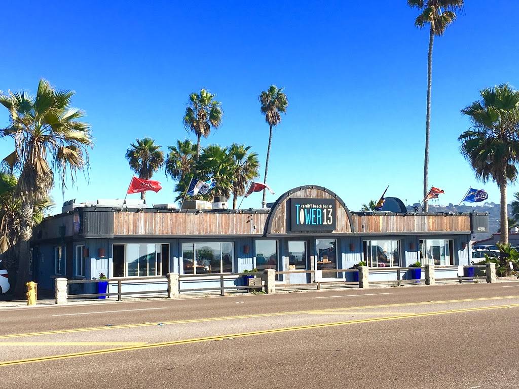 Cardiff Beach Bar @ Tower 13 | restaurant | 2633 S Coast Hwy 101, Cardiff, CA 92007, USA | 7606351200 OR +1 760-635-1200