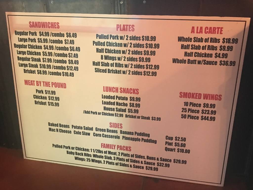 SONS SMOKEHOUSE | restaurant | 400 9th Ave, Jasper, AL 35501, USA | 2055121310 OR +1 205-512-1310