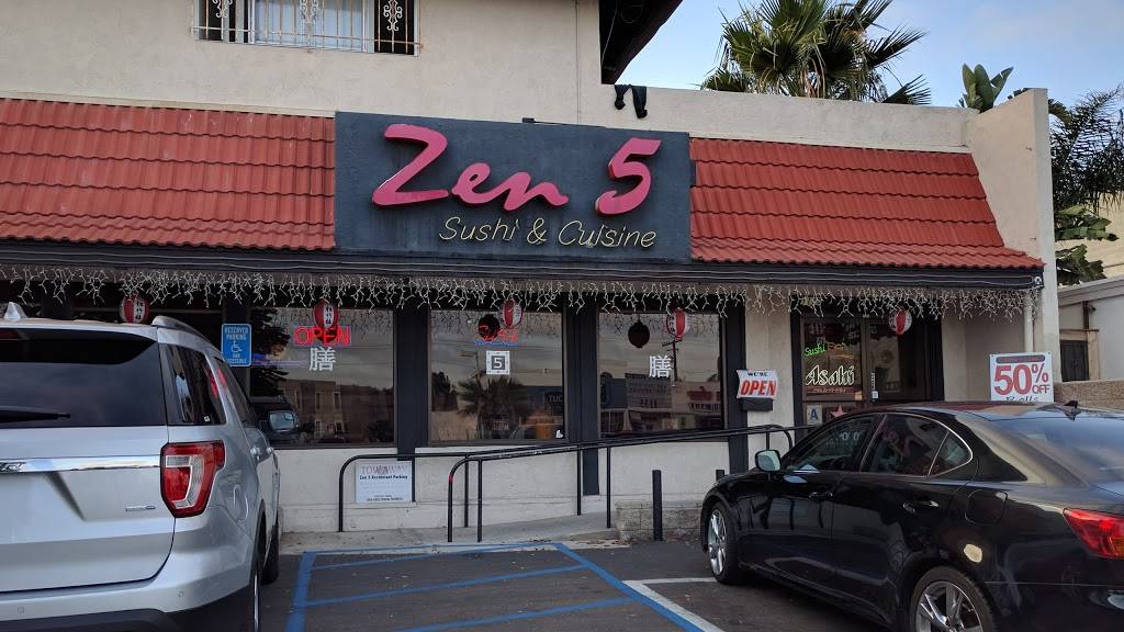 Zen 5 | restaurant | 1130 Garnet Ave, San Diego, CA 92109, USA | 8584900121 OR +1 858-490-0121