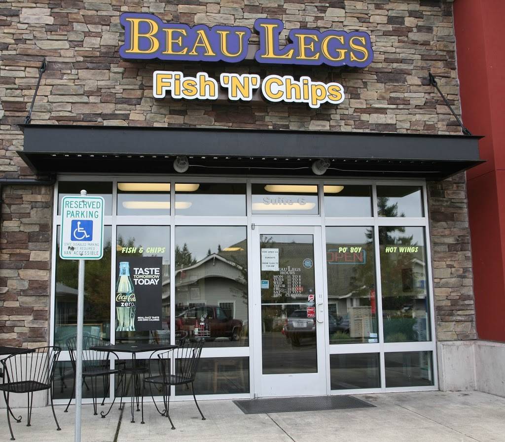 Beau Legs Fish & Chips | restaurant | 6654, 8765 Tallon Ln NE suite g, Lacey, WA 98516, USA | 3609156328 OR +1 360-915-6328
