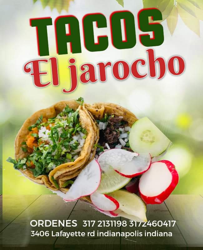 Tacos el jarocho | restaurant | 3410 Lafayette Rd, Indianapolis, IN 46222, USA | 3172131198 OR +1 317-213-1198