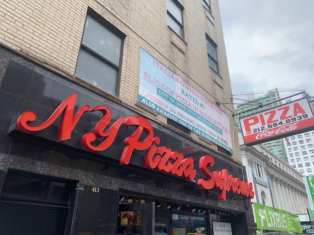 NY Pizza Suprema | restaurant | 413 8th Ave, New York, NY 10001, USA | 2125948939 OR +1 212-594-8939