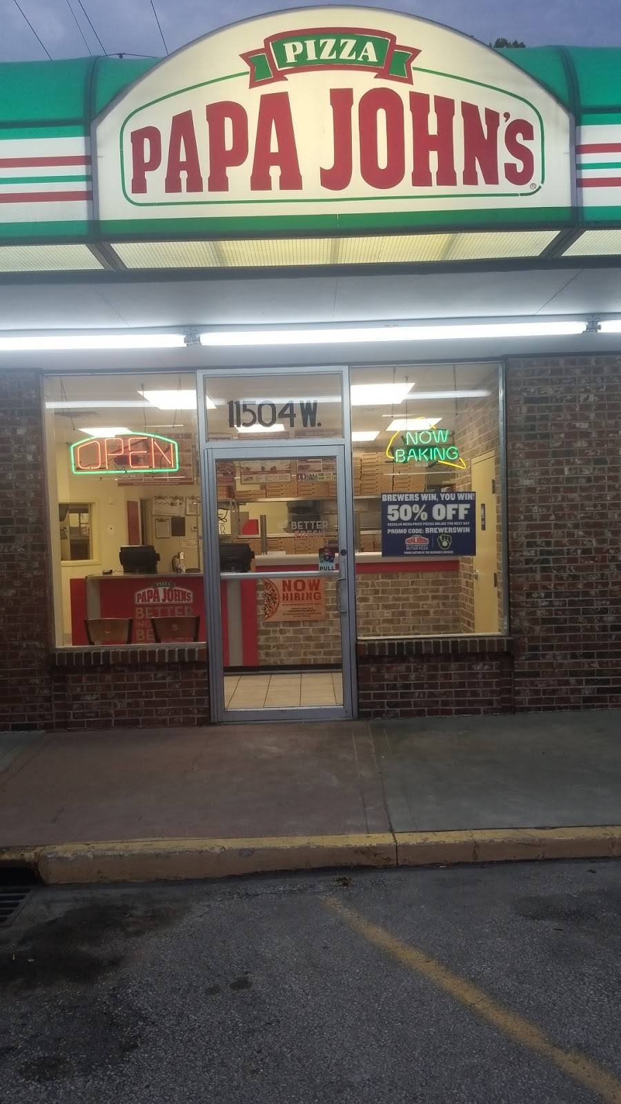 Papa Johns Pizza | restaurant | 11504 W North Ave, Wauwatosa, WI 53226, USA | 4142587272 OR +1 414-258-7272