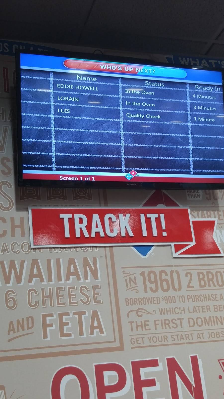 Dominos Pizza | meal delivery | 3800 Tampa Rd Ste 180, Oldsmar, FL 34677, USA | 8138553030 OR +1 813-855-3030