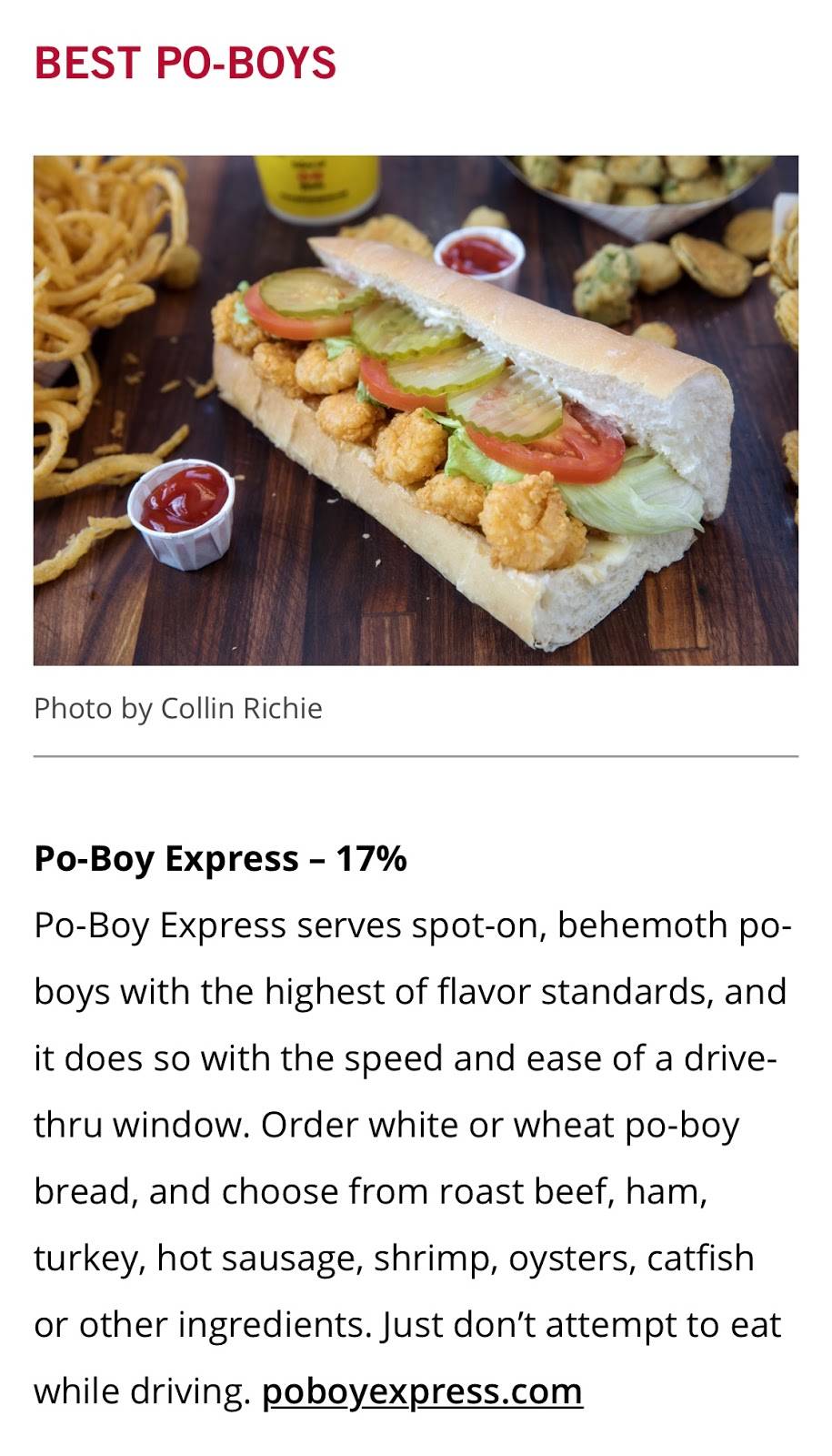 Po-Boy Express | restaurant | 6606 Siegen Ln, Baton Rouge, LA 70809, USA | 2253004916 OR +1 225-300-4916