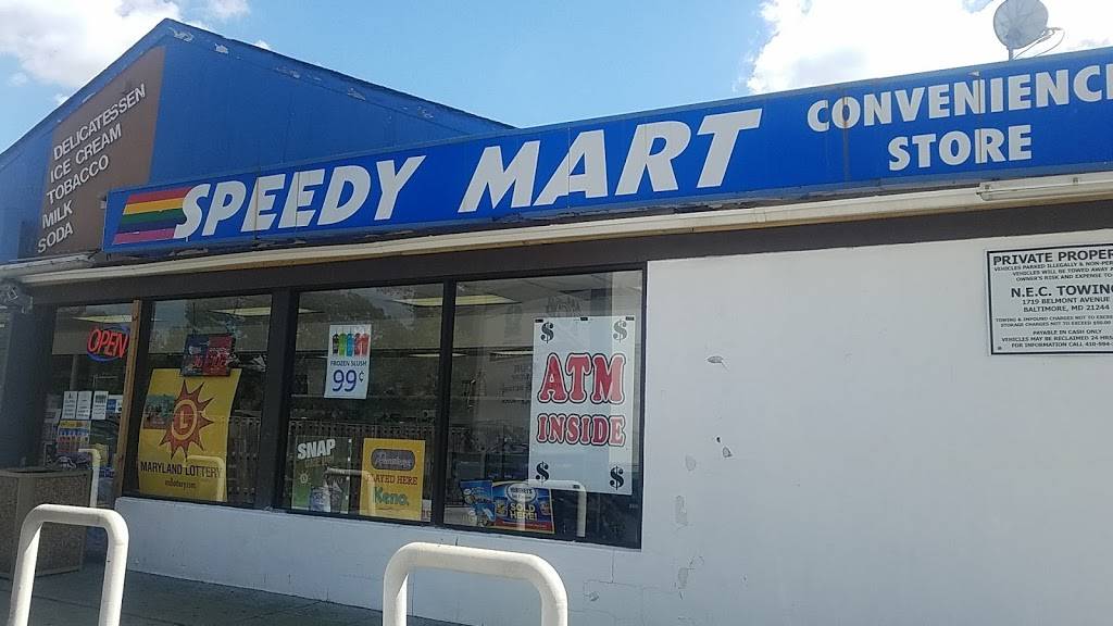 Speedy Mart | restaurant | 1697 N Forest Park Ave, Baltimore, MD 21207, USA | 4434290444 OR +1 443-429-0444