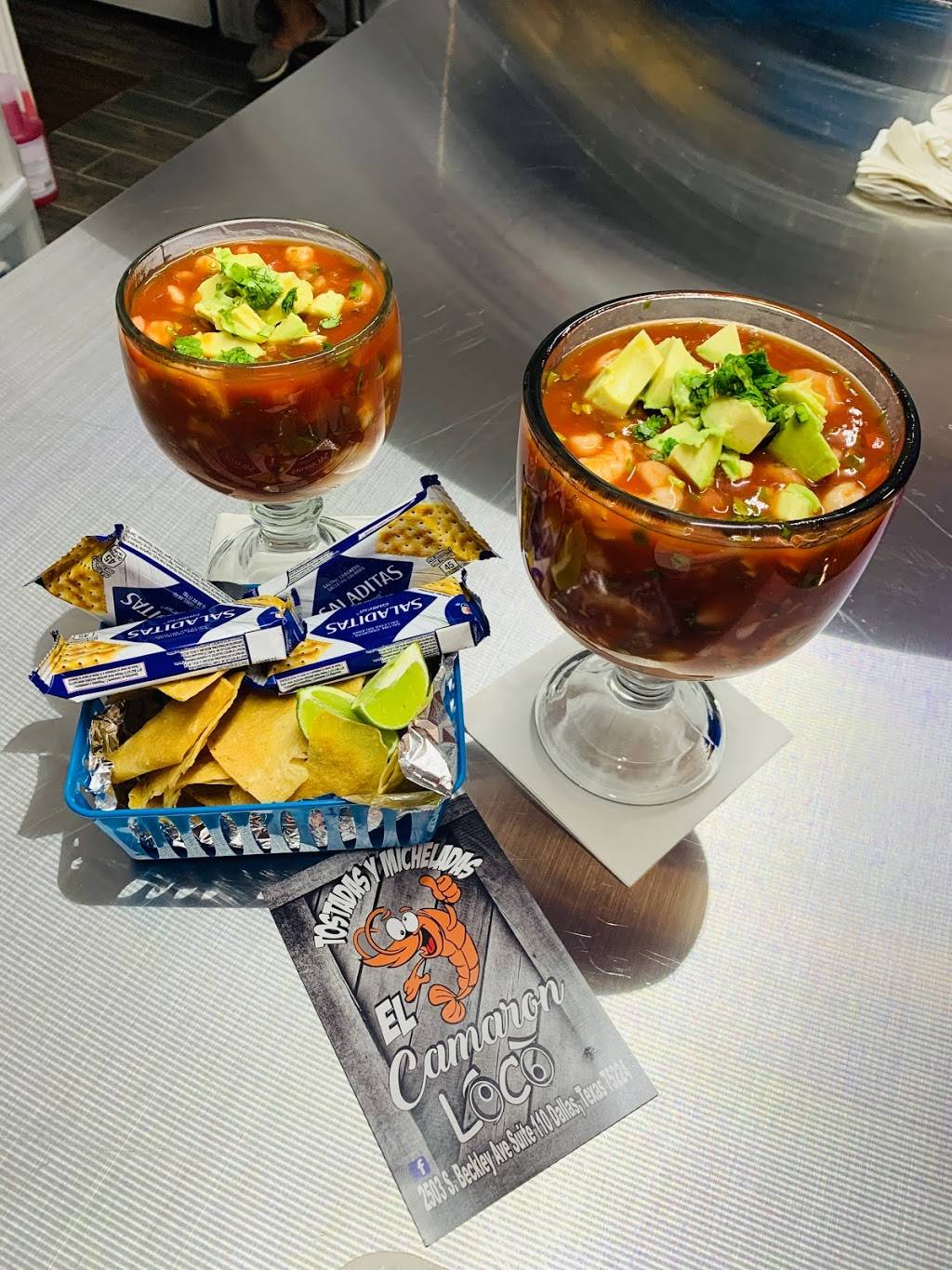 Tostadas Y Micheladas El Camaron Loco | restaurant | 2503 S Beckley Ave suite 110, Dallas, TX 75224, USA | 9726855090 OR +1 972-685-5090