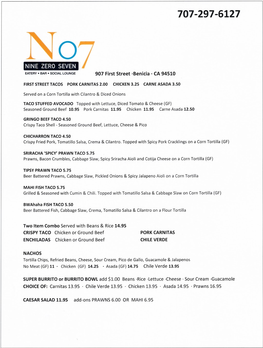 907Grill | restaurant | 907 1st St, Benicia, CA 94510, USA | 7072976127 OR +1 707-297-6127